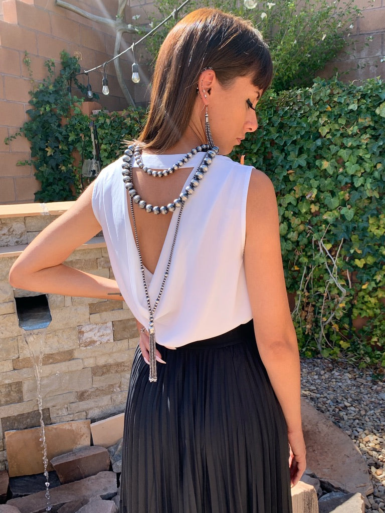 Navajo Pearl Tassel Necklace