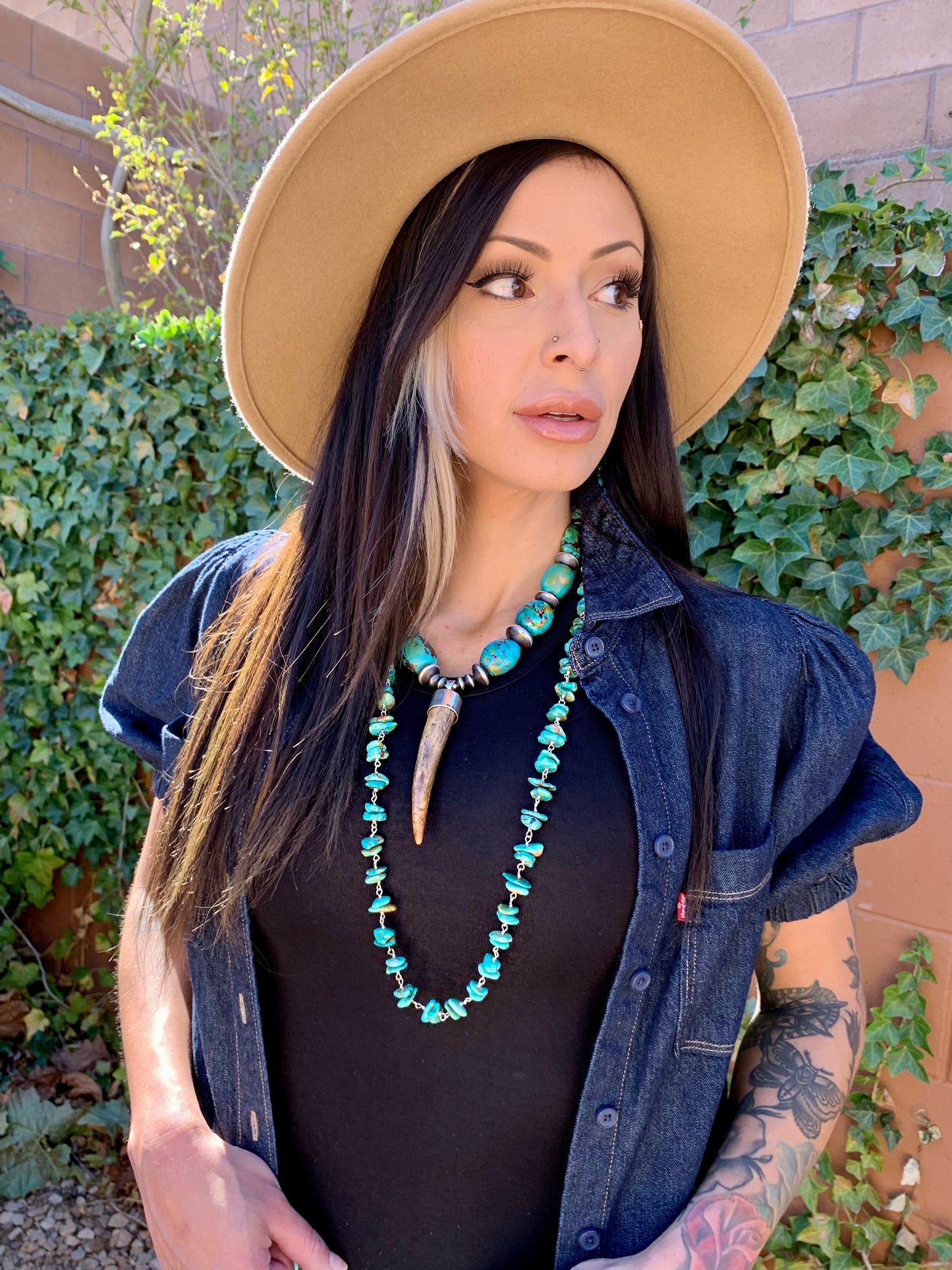 Turquoise and Navajo Pearls