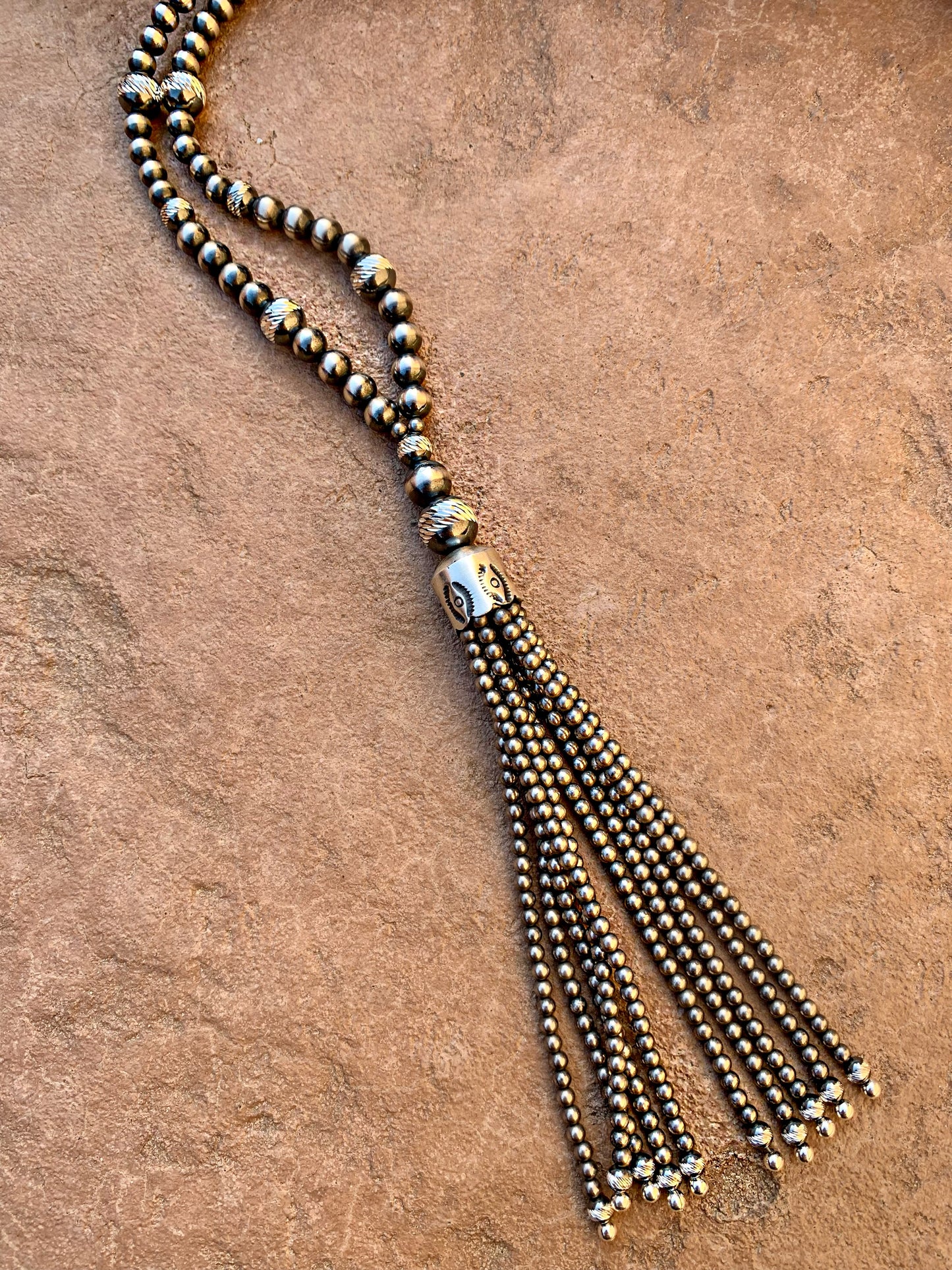 Navajo Pearl Tassel Necklace