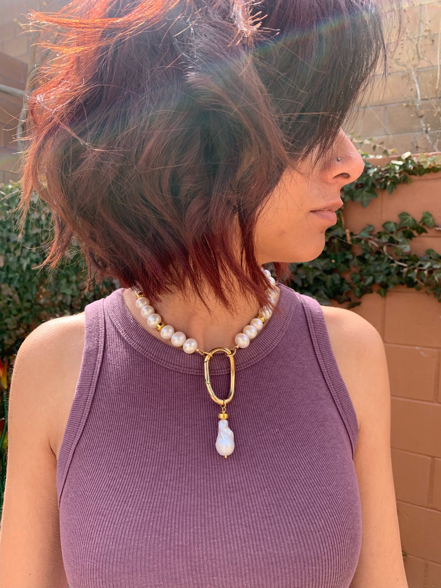 Pearls with gold clasp