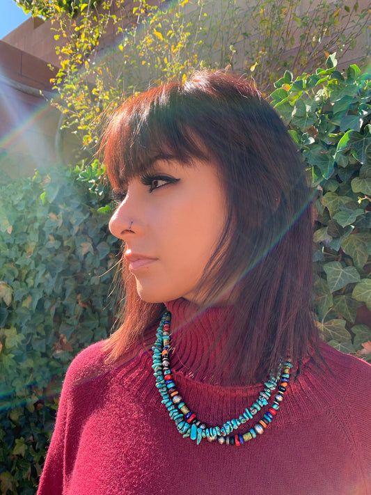 Turquoise with multi stone necklace
