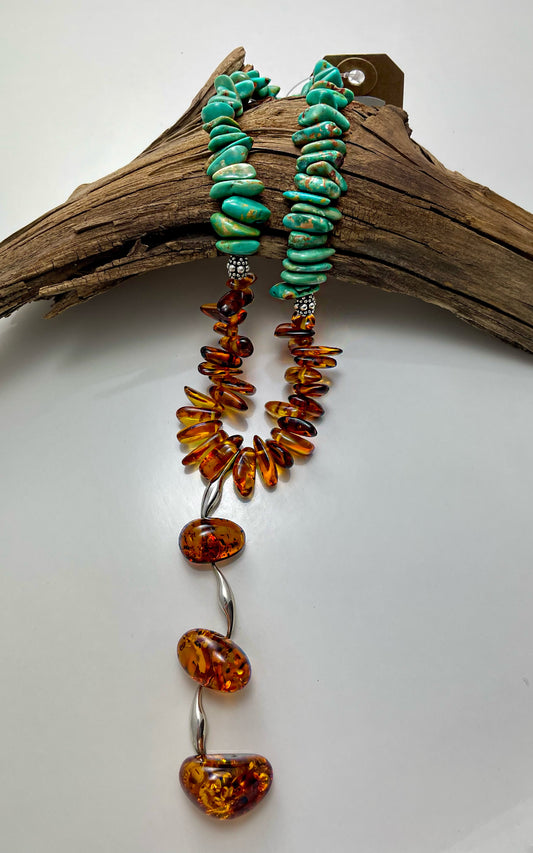 Amber and Green Turquoise