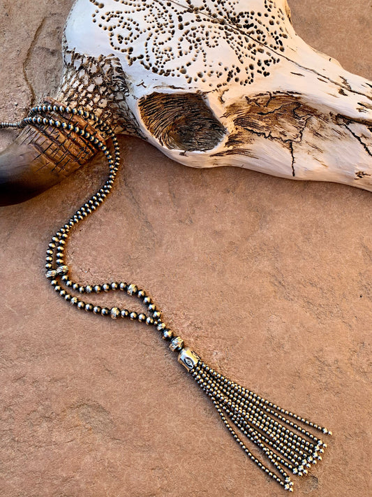 Navajo Pearl Tassel Necklace