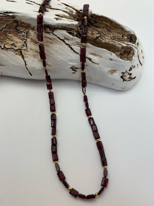 Mini rectangles with gold filled beads